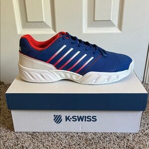 K-Swiss Men's Navy and Red Sneakers